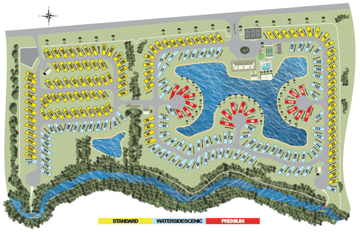 Site Plan Creekside RV Resort