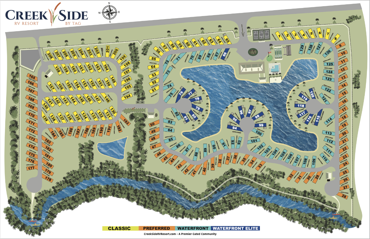 Creekside Resort Site Map